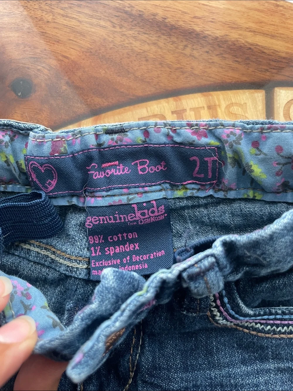 Lot of 3 pair of 2T denim Gymboree, Oshkosh